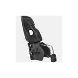Thule Yepp Nexxt 2 Maxi child bike seat frame mount with suspension and safety buckle, designed for secure installation.