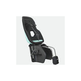 Thule Yepp Nexxt 2 Maxi child bike seat frame mount with suspension and safety buckle, designed for secure child riding.