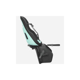 Thule Yepp Nexxt 2 Maxi rack mount child bike seat for kids, showing the secure, comfortable design and mounting hardware.