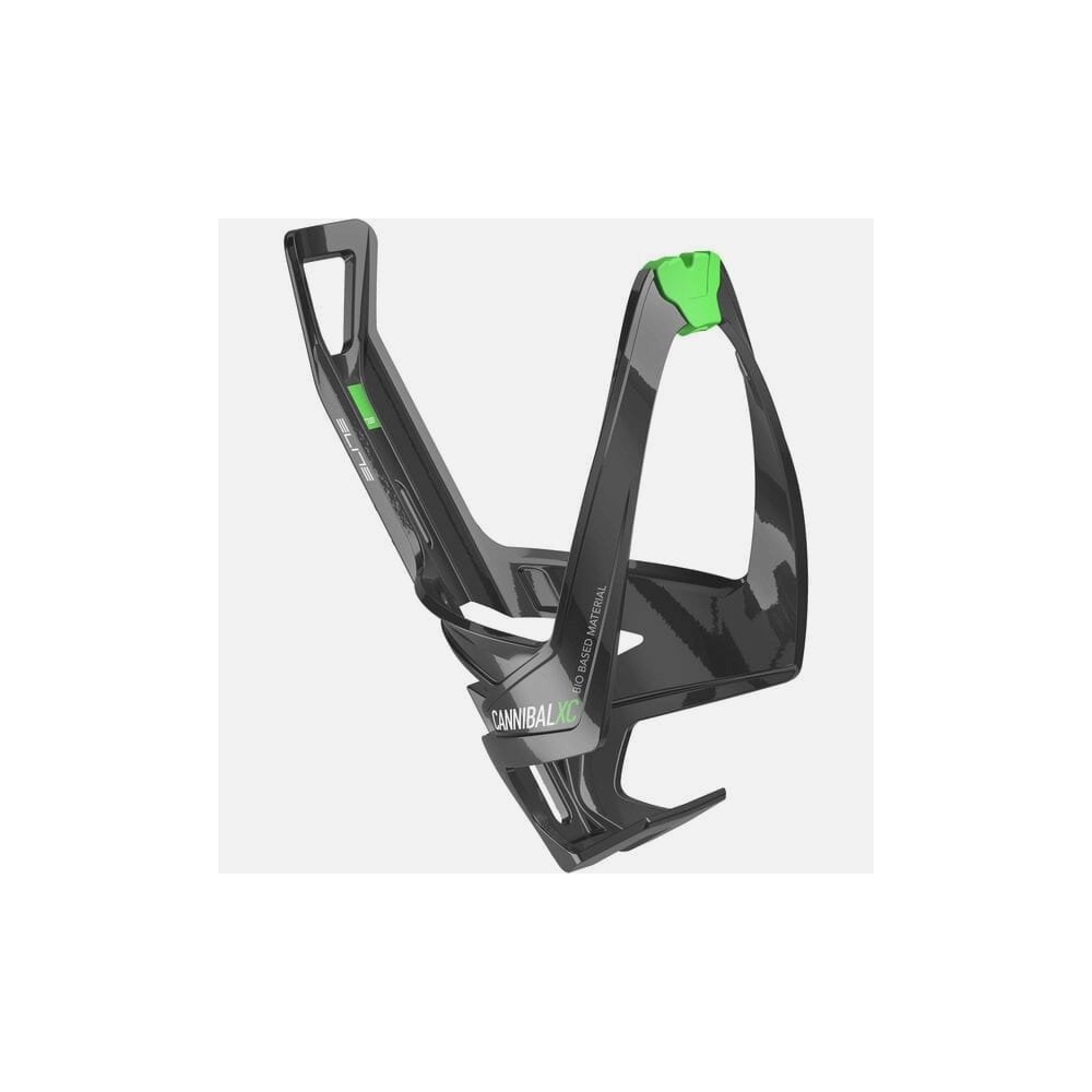 Elite Cannibal XC Bio Bottle Cage, lightweight and sustainable bike accessory, shown mounted on a bike frame.