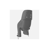 Urban Iki U-ME Easy Fix rear childseat accessory attached to a bike with pannier rack, designed for E-bikes and regular bikes.