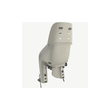 Urban Iki rear childseat U-ME Easy Fix accessory attached to bike with pannier rack, designed for E-bikes and standard bikes.