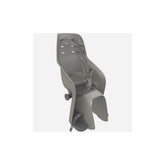 Urban Iki U-ME Easy Fix rear childseat accessory attached to bike pannier rack on a bicycle.