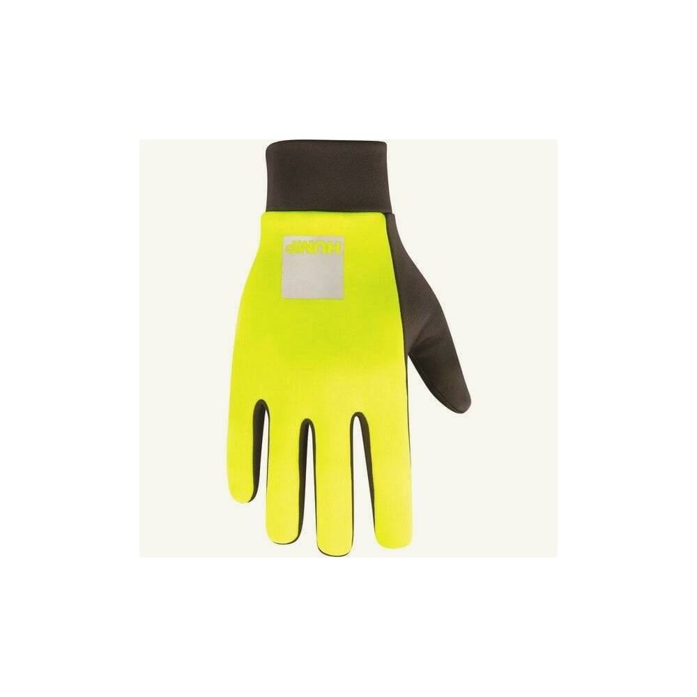 HUMP HUMP thermal reflective riding gloves with touchscreen fingertips and silicone grip for secure handling.