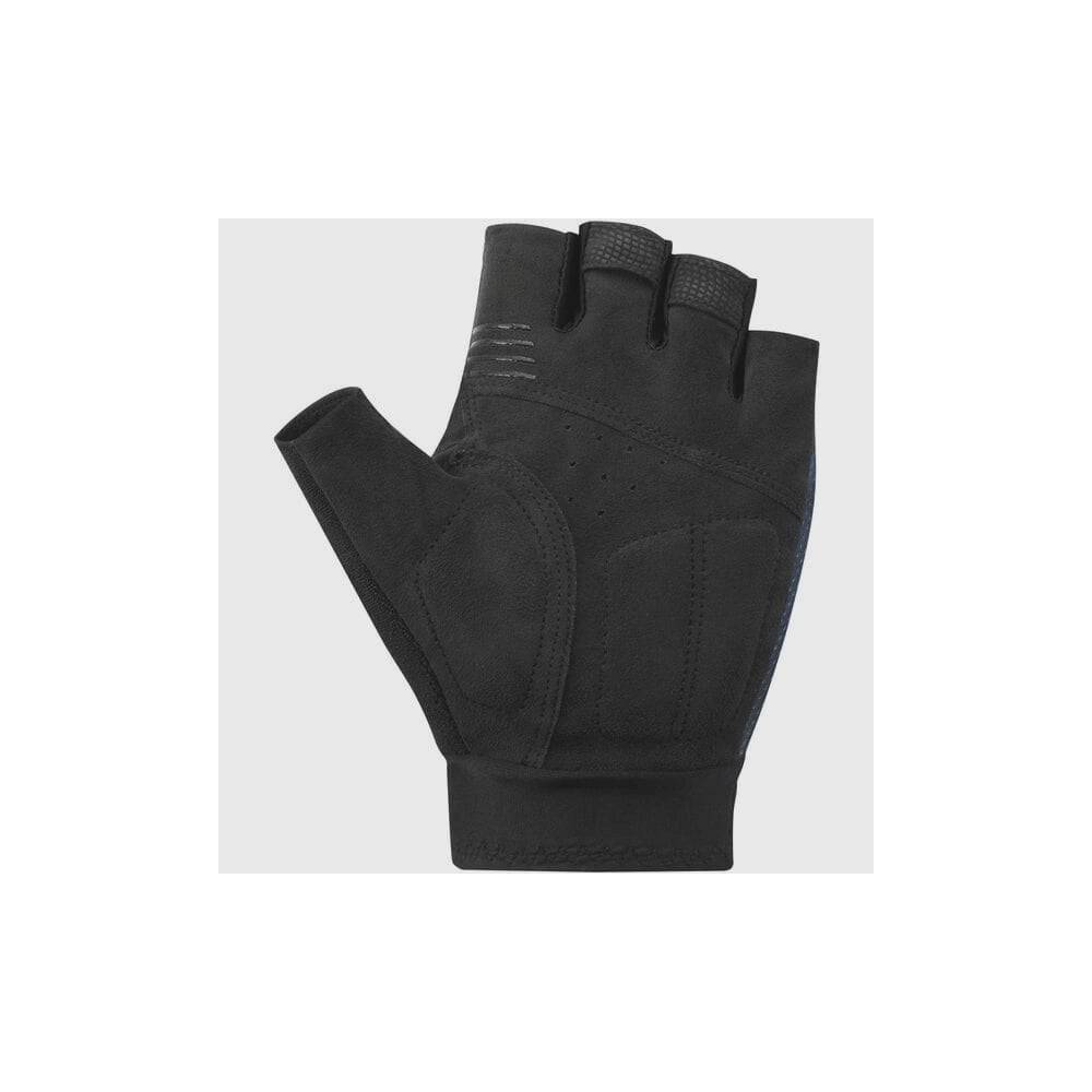 Shimano unisex explorer cycling gloves with ergonomic design and grip, showing padded palms and adjustable wrist straps.