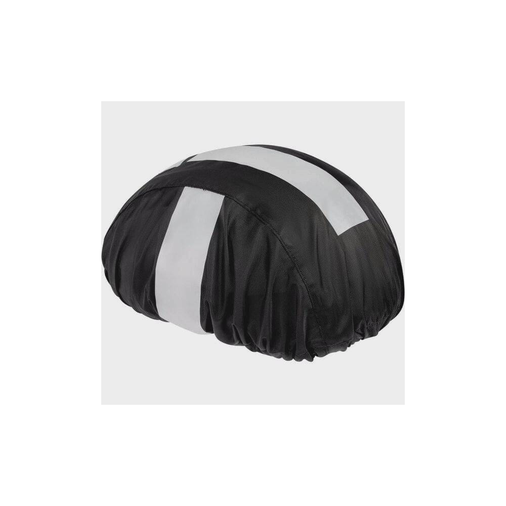 HUMP reflective waterproof helmet cover with elastic fit, designed for adult helmets, providing visibility and protection.