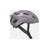 Lazer Tempo KinetiCore helmet with adjustable fit and LED light mount, unisex cycling helmet on a rider.