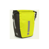 HUMP reflective waterproof 30L single pannier bag with quick-release mounting system for cycling accessories.