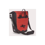 HUMP 30L waterproof single pannier bag with reflective surface and quick-release mounting system for bike accessories.