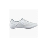 Shimano RC3W women's road cycling shoes with BOA L6 dial and reflective prints, black sporty footwear for cycling enthusiasts.