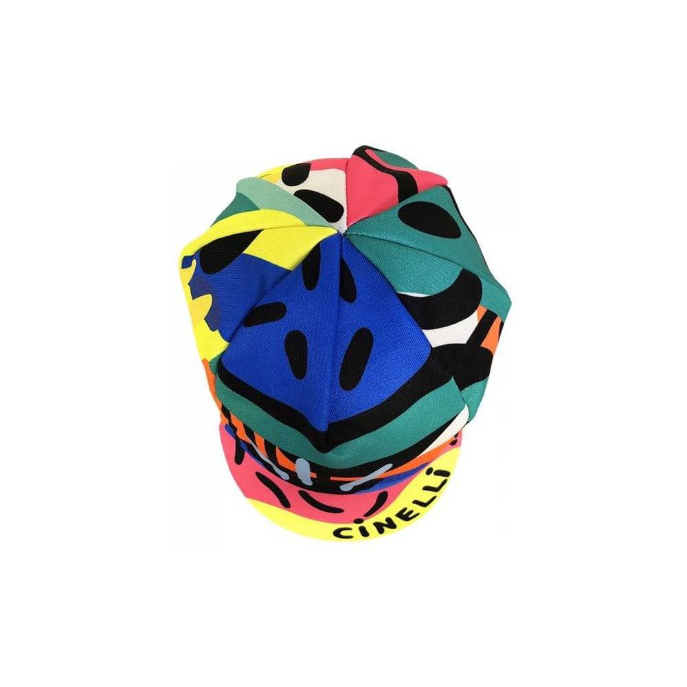 Cinelli Vigorelli black cycling cap, Italian brand headwear, one size fits all, lightweight and comfortable for cycling.