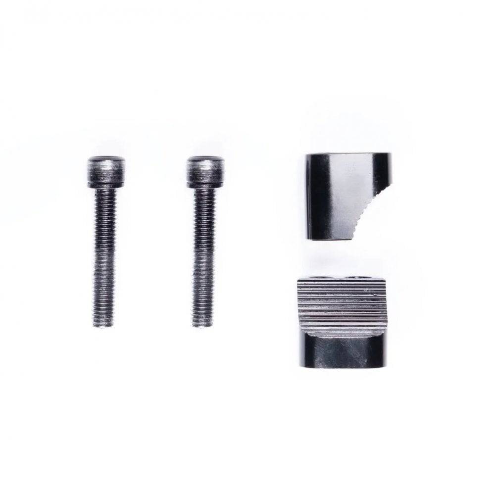 Black DMR Defy50 replacement collet for stem stability and steering control, shown installed on a bicycle component.