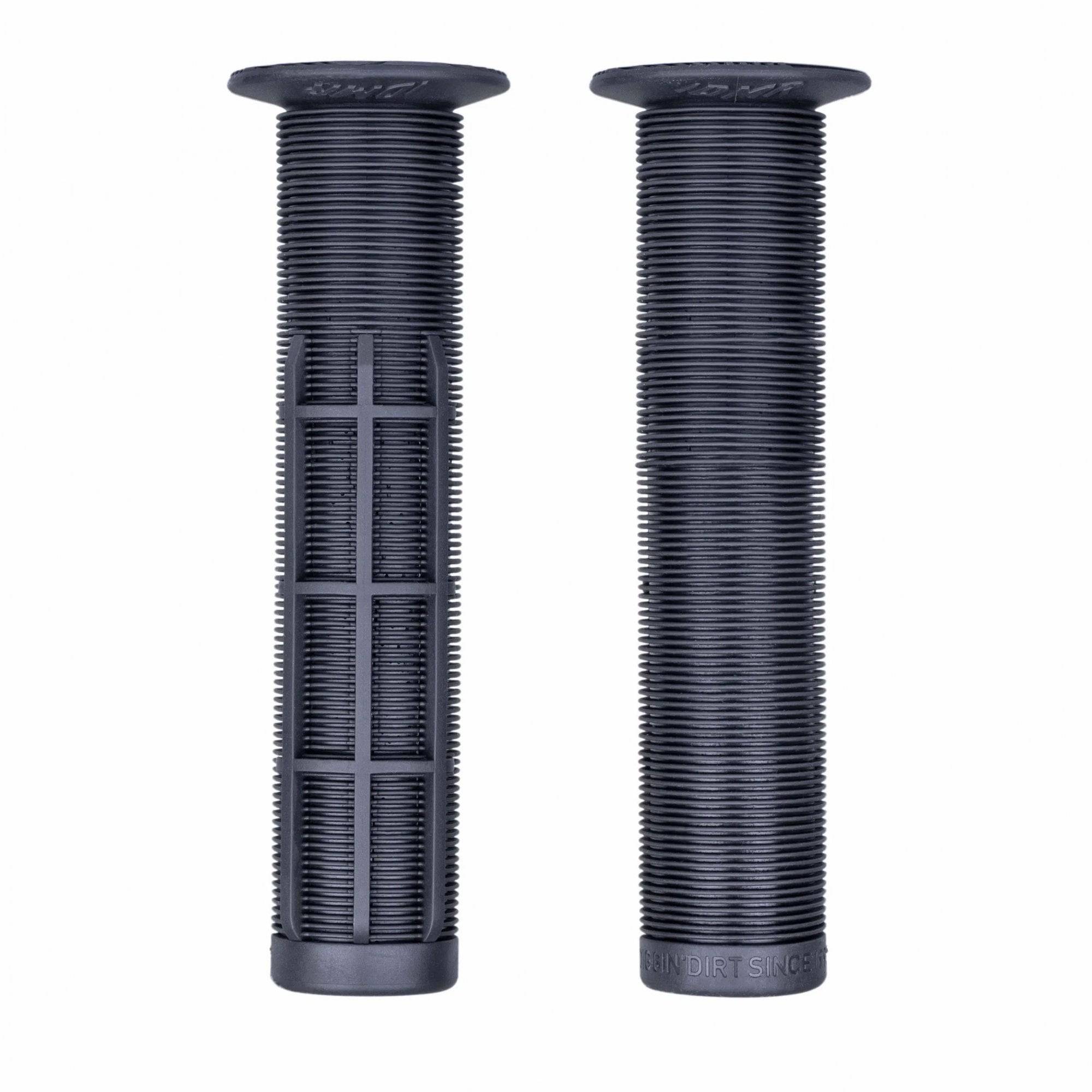 DMR Bikes Grid grips with soft rubber handlebar grips featuring a waffle pattern for MTB mountain biking.