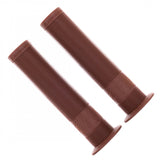 DMR Sect bike grips with durable thumb patch, designed for street, park, and dirt jump riding, shown on a mountain bike handlebar.