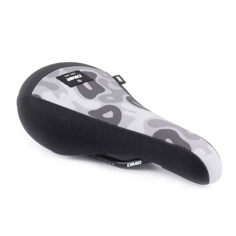 DMR Bikes Sect Rail DJ saddle with durable vinyl top, unisex dirt bike seat designed for BMX and mountain biking.