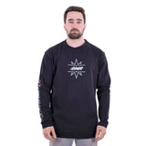 Unisex DMR Bikes Trailstar long sleeve cycling jersey with MTB graphic, lightweight breathable bike top for mountain biking.