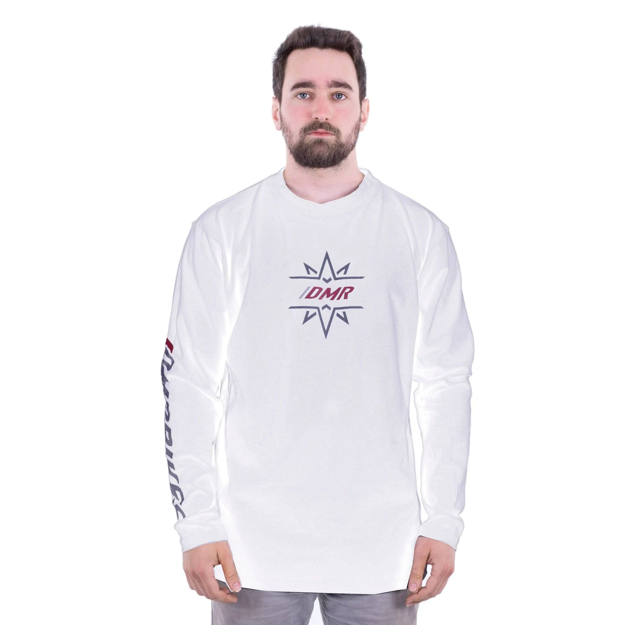Unisex DMR Bikes Trailstar long sleeve MTB jersey with cycling design, made for mountain biking enthusiasts.