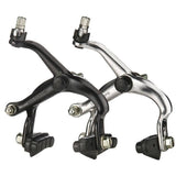 Dia-Compe 505Q road bike brakes with twist quick release for 45-57mm rims, showcasing their sleek metallic design and brake arms.