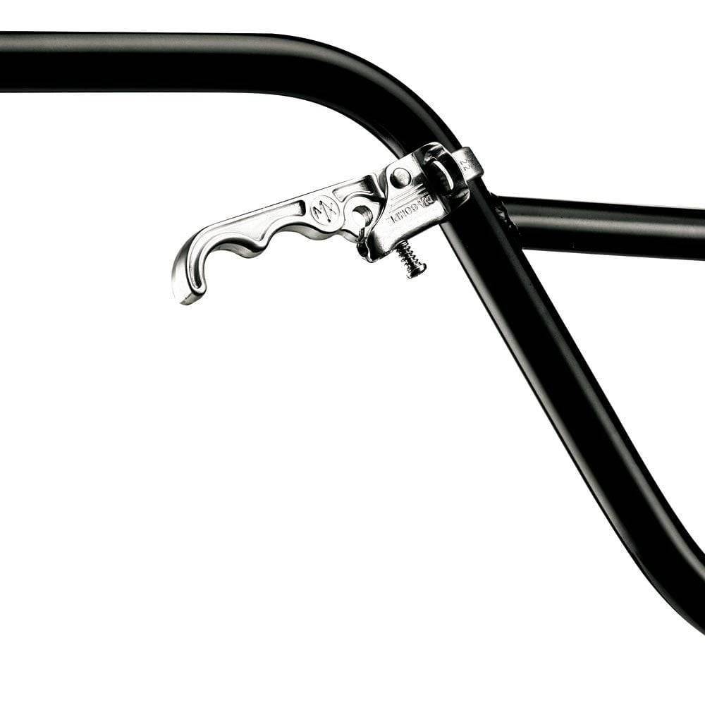 Dia-Compe Tech 2 MX-120 BMX brakes with 2-finger lever and reach adjuster, mounted on a bike for precise stopping control.