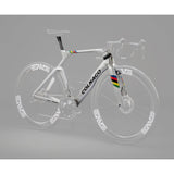 Colnago Y1Rs Disc 2025 carbon TT aero road frameset with integrated disc brakes, sleek aerodynamic design for high-performance cycling.