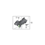Shimano Spares ST-9001 right hand shifter bracket for bicycle component replacement, showing detailed metal part.
