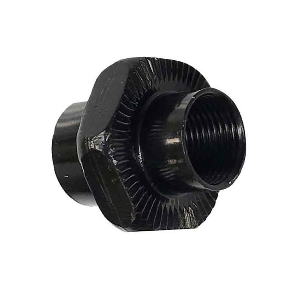 Mavic 9mm nut for road axle hub spare, compatible with Ksyrium Pro wheels, close-up of metal component on white background.