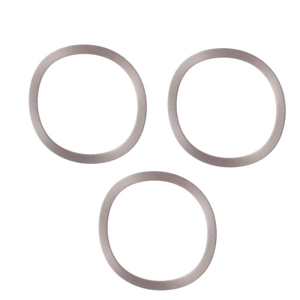 Mavic ID360 hub bearing washers for 17x30x7 bearings, bicycle hub spares, close-up of Mavic component parts on white background.
