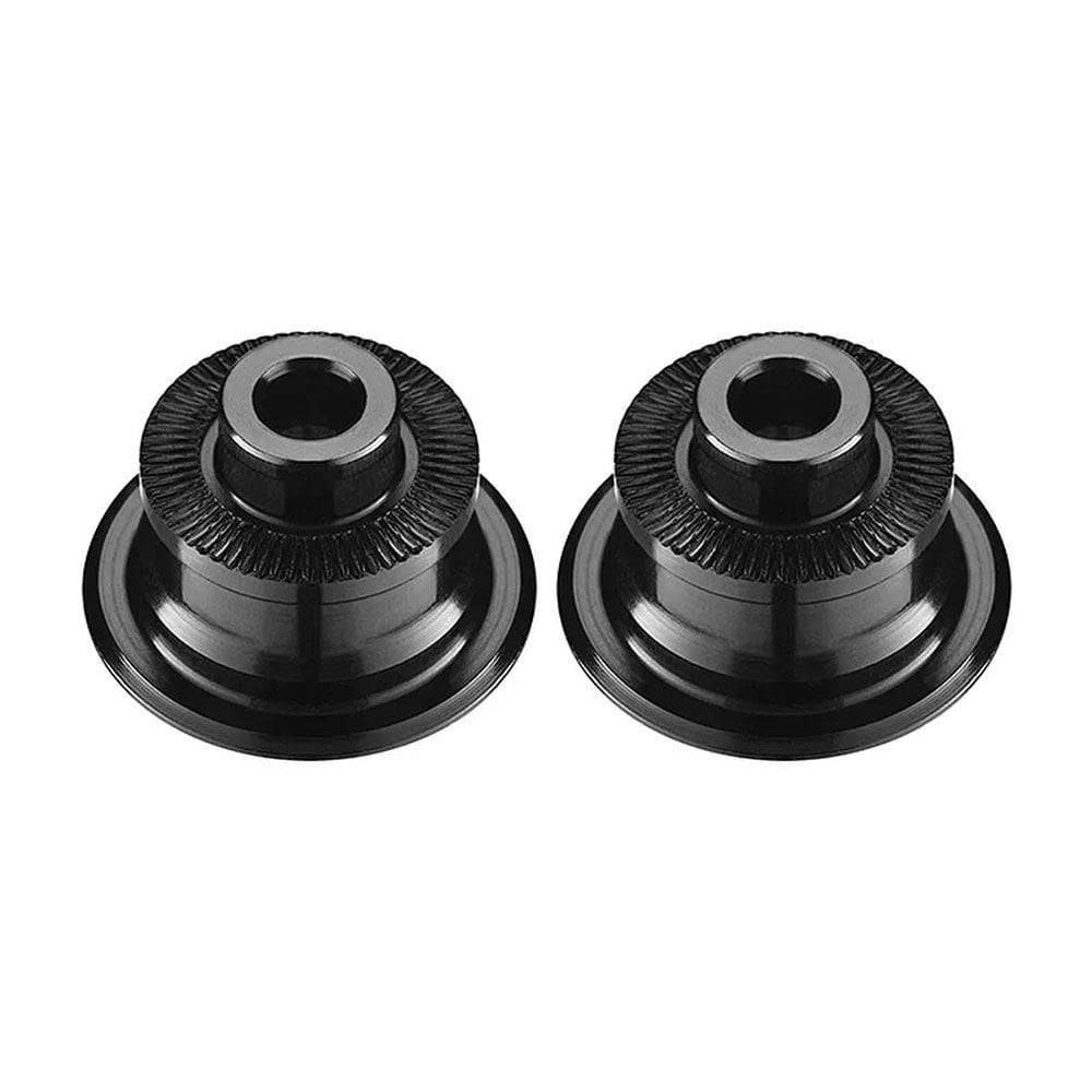 Mavic rear axle adapters for ITS-4 and TS-2 hubs, compatible with quick release, shown attached to bicycle wheel.