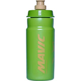 Mavic Organic 550ml eco-friendly cycling bottle with dishwasher-safe design, shown with transparent body and black cap.