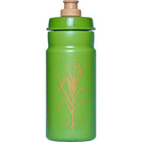 Mavic Organic 550ml cycling bottle, eco-friendly and dishwasher safe, shown with green cap and clear body for hydration on the go.