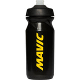 Mavic Cap Pro 650ml cycling bottle with leak-proof design, BPA-free plastic, dishwasher safe, shown with cap and bottle details.