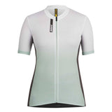 Mavic Essential Graphic women's short sleeve cycling jersey with breathable mesh fabric, stylish design, and comfortable fit.