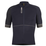Mavic Ksyrium short sleeve cycling jersey with UV protection, reflective details, lightweight fabric, and breathable design for cyclists.