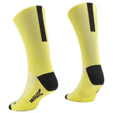 Mavic Essential high cycling socks with breathable mesh, cushioned soles, and antimicrobial fabric for comfort and freshness.
