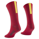 Mavic Essential high cycling socks with breathable fabric, cushioning, and antimicrobial properties, designed for comfort during rides.
