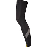 Mavic Cosmic cycling leg warmers in lightweight thermal fabric with silicone grip for secure fit, designed for outdoor cycling warmth