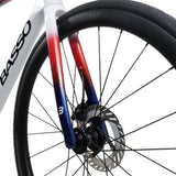 Basso Astra 105 Di2 all-road bike with Cosmic S Chroma White frame, drop handlebars, and sleek design for versatile riding.