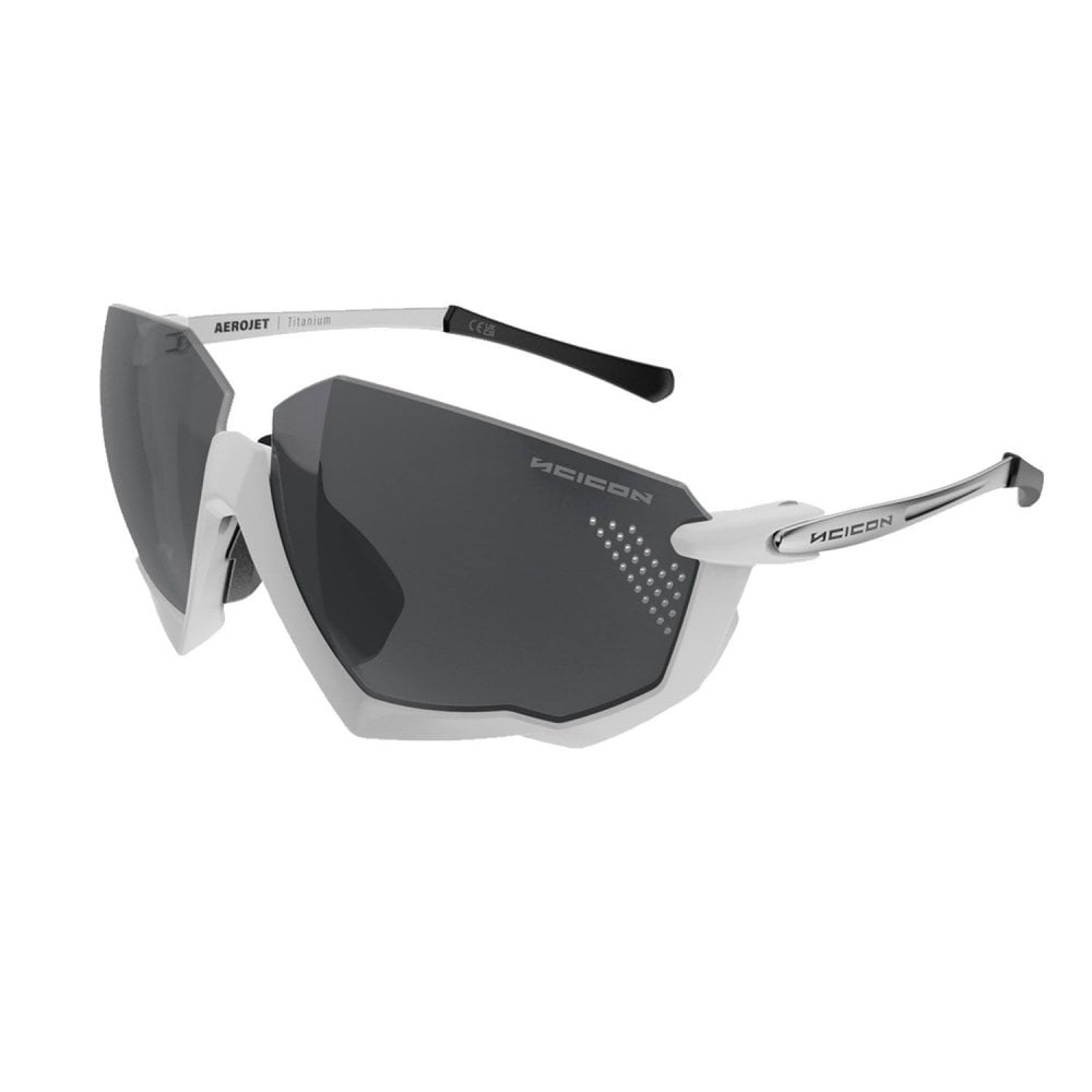 Shimano RX Clip for Aerolite glasses, prescription-ready sports eyewear accessory, shown attached to sleek sports glasses.