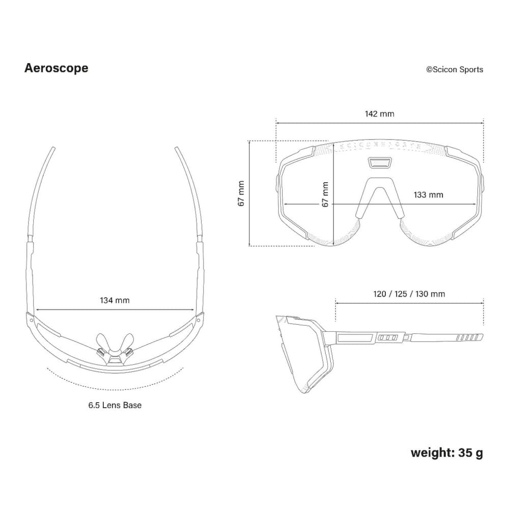 Scicon Sports Aeroshade Kunken SCNPP MultiMirror Red/Wht Gloss Eyewear