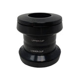 Deda Classic 2 external cup 1.5 tapered headset for 44mm headtube, black, bicycle component showing the headset assembly