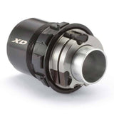 Miche high-end MTB freehub body compatible with Sram and Shimano hubs, showcasing the durable, precision-machined bicycle component.