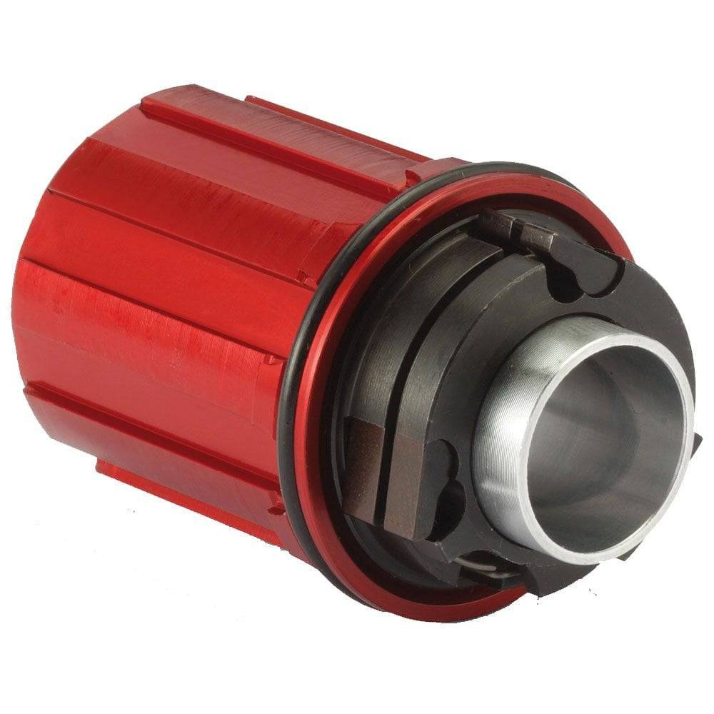 Miche mid-end MTB freehub body compatible with Shimano and Sram cassettes, bicycle component for bike hubs.
