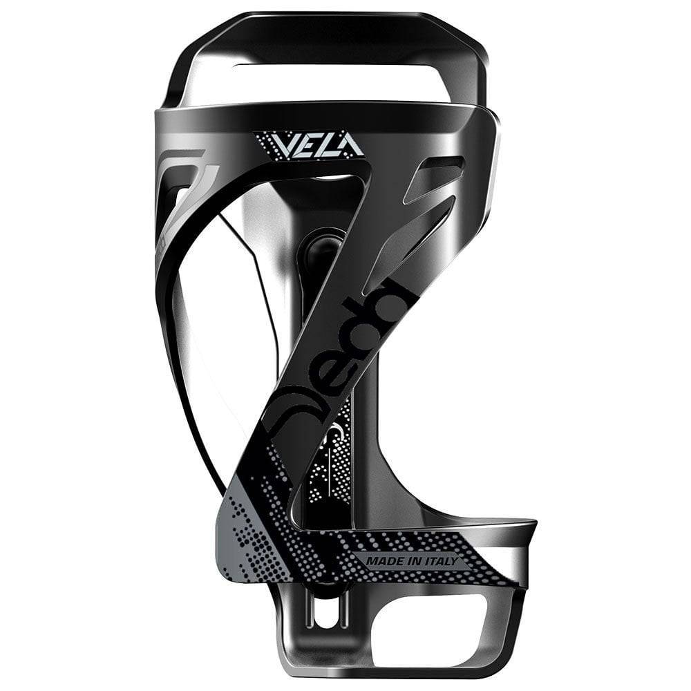 Deda Vela bottle cage for small frames and e-bikes with right-hand loading, made of durable accessories material.