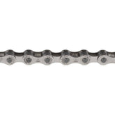 Miche X1 Track 1/8" chain made of nickel-plated steel, designed for track racing performance, shown in the image.