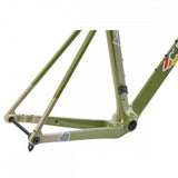 Cinelli King Zydeco II gravel bike with adjustable fork and SRAM Apex Xplr components, featuring a lightweight frame and rugged tires.