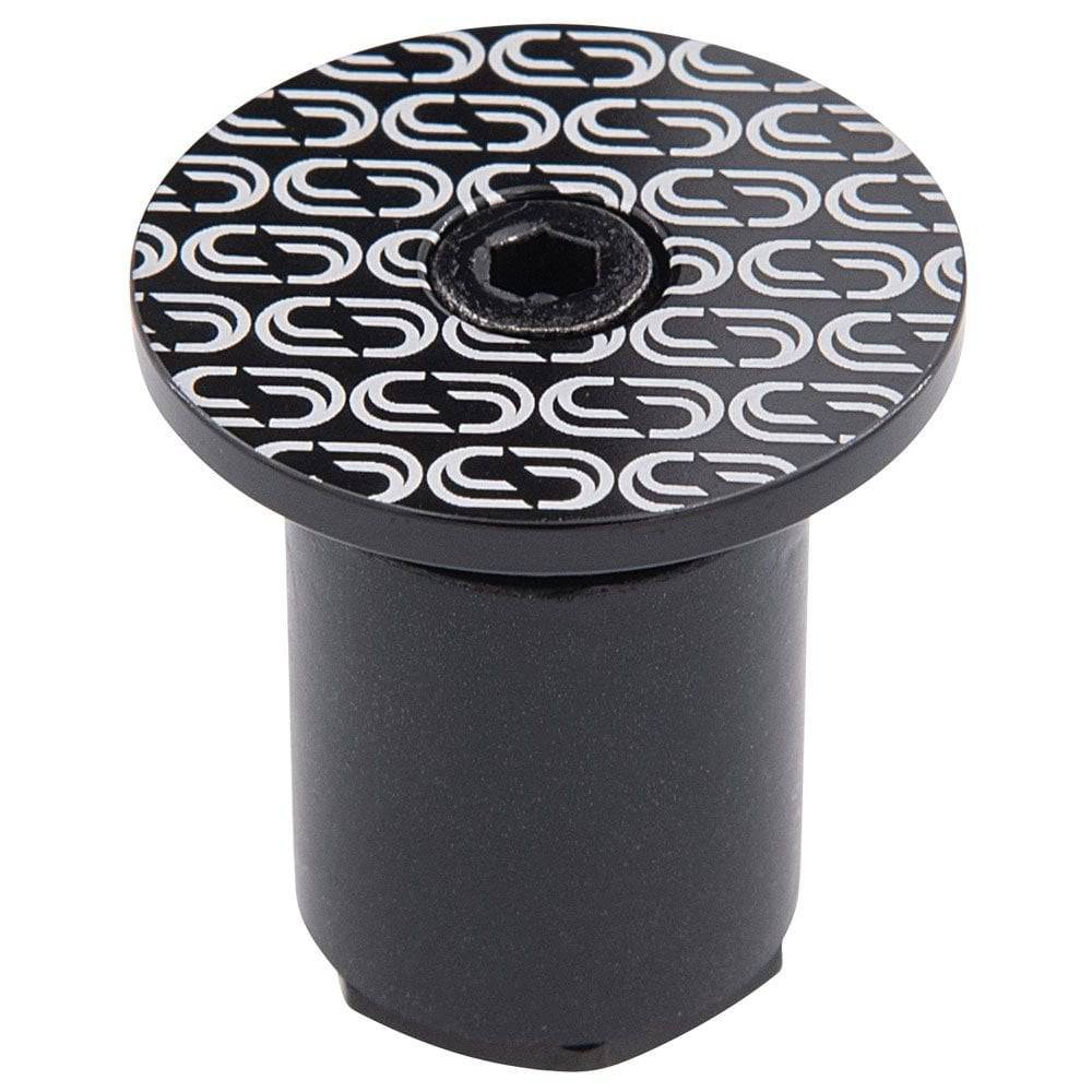 Deda Loop Bar End Plugs for handlebar expander system, black metal components for bike handlebar accessories.