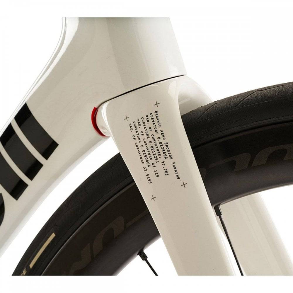 Cinelli Pressure II racing white road frameset with disc brakes and aero seatpost, lightweight cycling component for road bikes