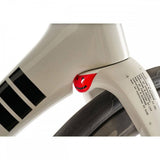 Cinelli Pressure II racing white road frameset with disc brakes and aero seatpost, lightweight bicycle component for high-performance cycling.
