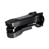 Deda Superbox DCR stem for road and gravel bikes with integrated cable routing, lightweight aluminum bike component.