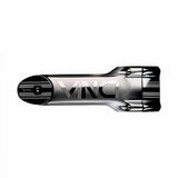 Deda Vinci DCR stem with integrated cable routing for 1 1/8" and 1 1/4" steerers, bike component in black with sleek design.